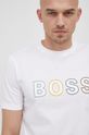 bílá Bavlněné tričko Boss