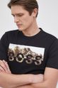 čierna Boss - Bavlnené tričko Boss Casual Pánsky