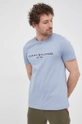 niebieski Tommy Hilfiger T-shirt bawełniany