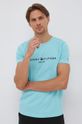 svetlá tyrkysová Bavlnené tričko Tommy Hilfiger Pánsky
