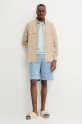 Samsoe Samsoe tricou din bumbac Norsbro M20300010 albastru SS25