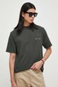 Samsoe Samsoe t-shirt bawełniany Norsbro zielony M20300010