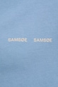 Хлопковая футболка Samsoe Samsoe Norsbro M20300010 голубой