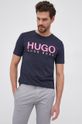 námořnická modř Bavlněné tričko Hugo Pánský