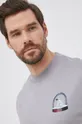 sivá Bavlnené tričko Hugo