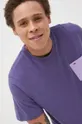 fialová Bavlnené tričko Tommy Jeans