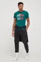 Tommy Jeans T-shirt bawełniany DM0DM12421.PPYY zielony