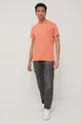 Bavlnené tričko Tom Tailor oranžová