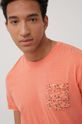 brzoskwiniowy Tom Tailor t-shirt bawełniany