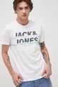 λευκό Jack & Jones - Βαμβακερό μπλουζάκι Ανδρικά