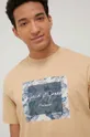 béžová Bavlnené tričko Premium by Jack&Jones