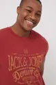 μπορντό Βαμβακερό μπλουζάκι Premium by Jack&Jones