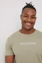 zelená Bavlnené tričko Premium by Jack&Jones Pánsky