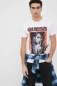 Хлопковая футболка Guess белый