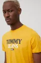 жёлтый Хлопковая футболка Tommy Jeans