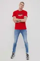 Хлопковая футболка Tommy Jeans красный