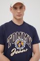námořnická modř Bavlněné tričko Tommy Jeans