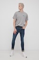 Levi's T-shirt bawełniany 16143.0395 szary SS22