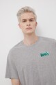 Βαμβακερό μπλουζάκι Levi's γκρί 16143.0395