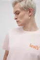 różowy Levi's T-shirt bawełniany
