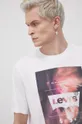 biały Levi's T-shirt bawełniany