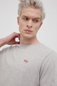 Bavlněné tričko Levi's šedá 56605.0130