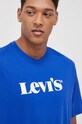 Levi's T-shirt bawełniany niebieski 16143.0532
