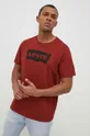 μπορντό Levi's - Βαμβακερό μπλουζάκι Ανδρικά