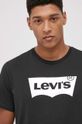 czarny Levi's T-shirt bawełniany Męski