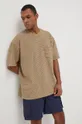 Levi's t-shirt bawełniany brązowy
