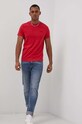 Superdry T-shirt bawełniany M1011245A.5XD czerwony SS22