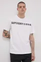 Superdry T-shirt bawełniany biały