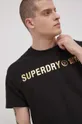 czarny Superdry T-shirt bawełniany