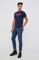 G-Star Raw Tricou din bumbac D20713.336 bleumarin SS22