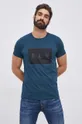 turkusowy G-Star Raw T-shirt bawełniany D20722.336