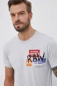 szary G-Star Raw T-shirt bawełniany D20718.336