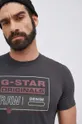 szary G-Star Raw T-shirt bawełniany D20714.336