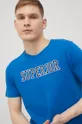 modrá Bavlnené tričko Produkt by Jack & Jones