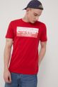 červená Bavlněné tričko Produkt by Jack & Jones Pánský