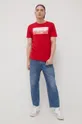 Βαμβακερό μπλουζάκι Produkt by Jack & Jones κόκκινο