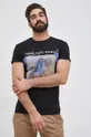 Bavlnené tričko Young Poets Society Blurry Vision Zander čierna
