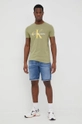 Calvin Klein Jeans t-shirt bawełniany J30J320806.PPYY zielony