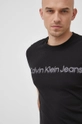 czarny Calvin Klein Jeans T-shirt bawełniany J30J319714.PPYY