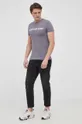 Calvin Klein Jeans - Βαμβακερό μπλουζάκι γκρί