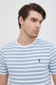 niebieski Polo Ralph Lauren T-shirt bawełniany 710857238003