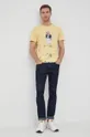 Polo Ralph Lauren - Βαμβακερό μπλουζάκι κίτρινο