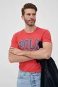 czerwony Polo Ralph Lauren t-shirt bawełniany 710858957005