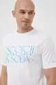 biały Scotch & Soda t-shirt bawełniany