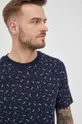 granatowy Scotch & Soda t-shirt bawełniany