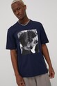 Reebok Classic t-shirt bawełniany HG4344 granatowy HG4344